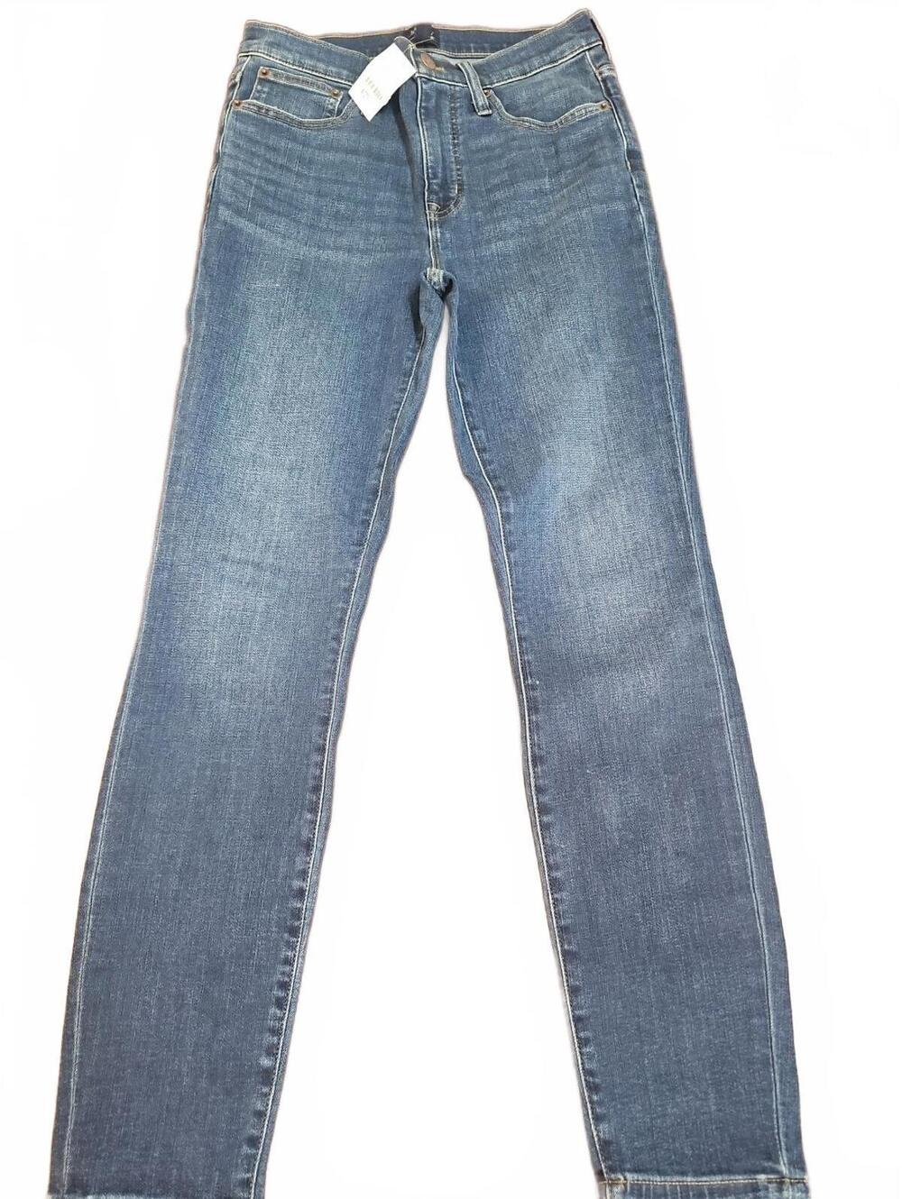 J Crew 9" Mid Rise Skinny Jeans Womens 26 Jeans medium Wash NWT.   Ret $128